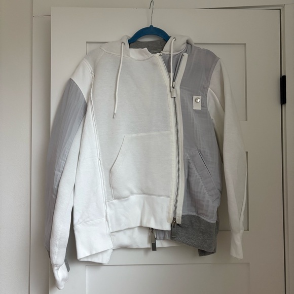Sacai Docking Deconstructed Mixed Media Hoodie